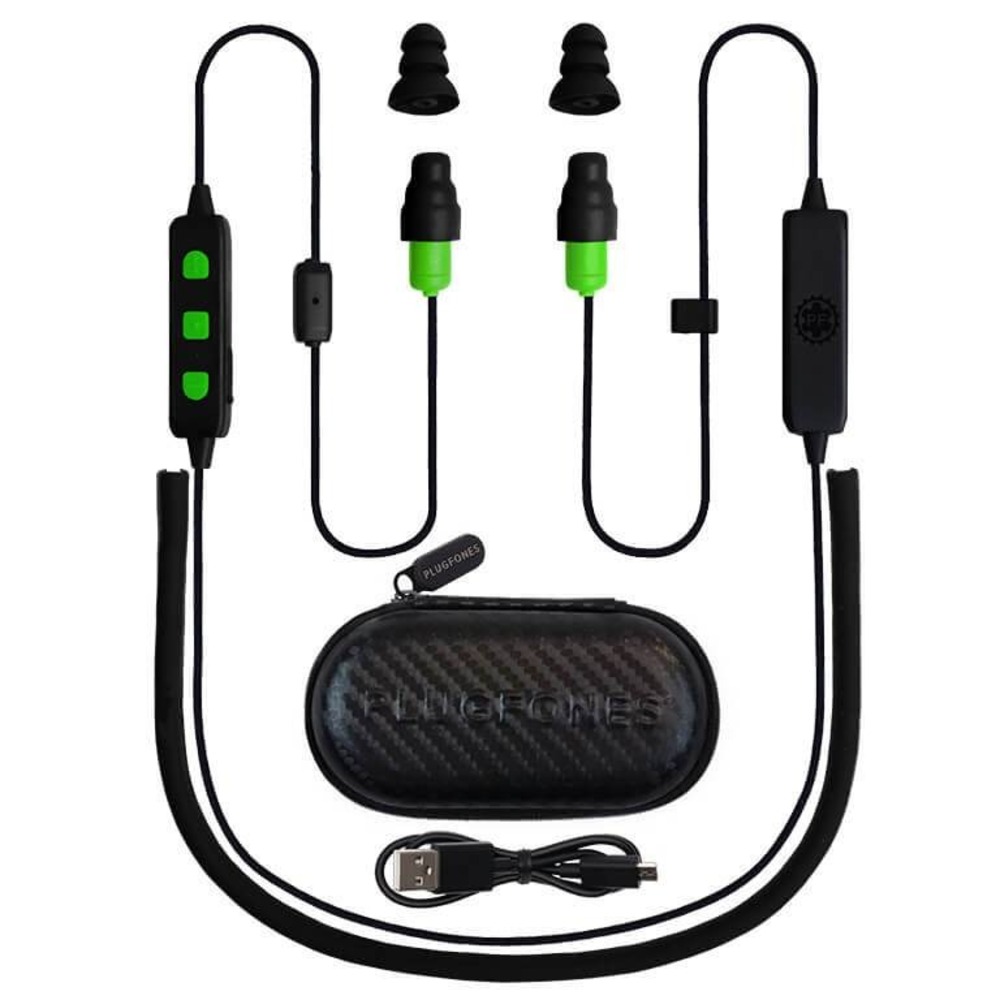 Plugfones FreeReign VL Bluetooth Earplug Headphones Orange New‎